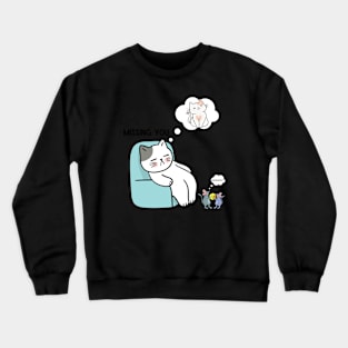 cute cat Crewneck Sweatshirt